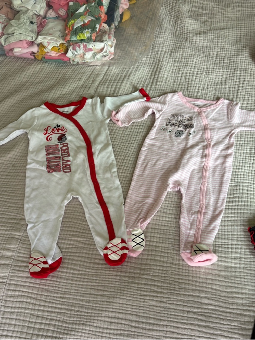 NBA. Baby Sleepers. Portland Trail Blazers. 6 mo.
